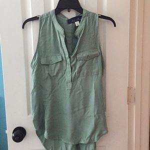olive green tank top